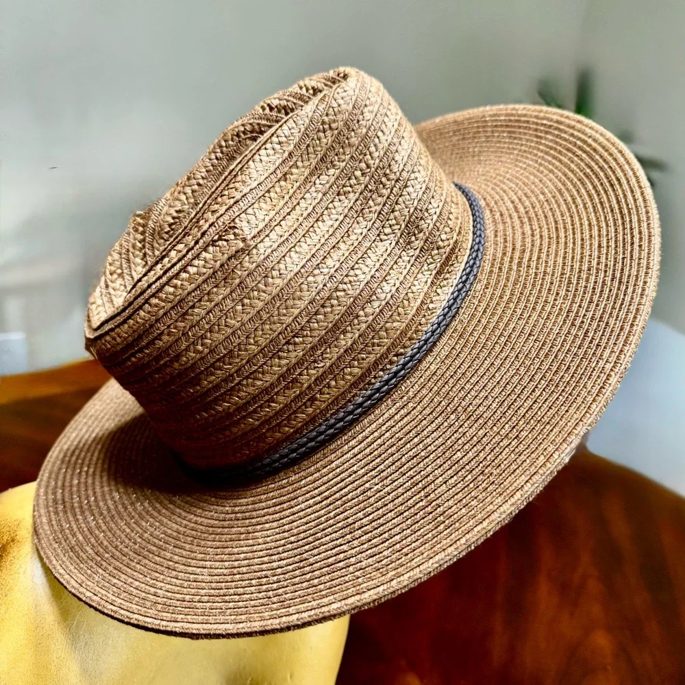 Stylish Brown Men's Hat San Diego Hat Company Paper 100% O/S Unisex